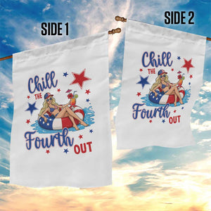 Funny Doll Face Meme 4th Of July Garden Flag Chill The Fourth Out TS12 Print Your Wear