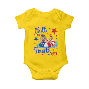 Funny Doll Face Meme 4th Of July Baby Onesie Chill The Fourth Out TS12 Daisy Print Your Wear