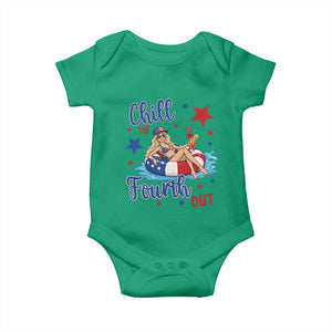 Funny Doll Face Meme 4th Of July Baby Onesie Chill The Fourth Out TS12 Irish Green Print Your Wear