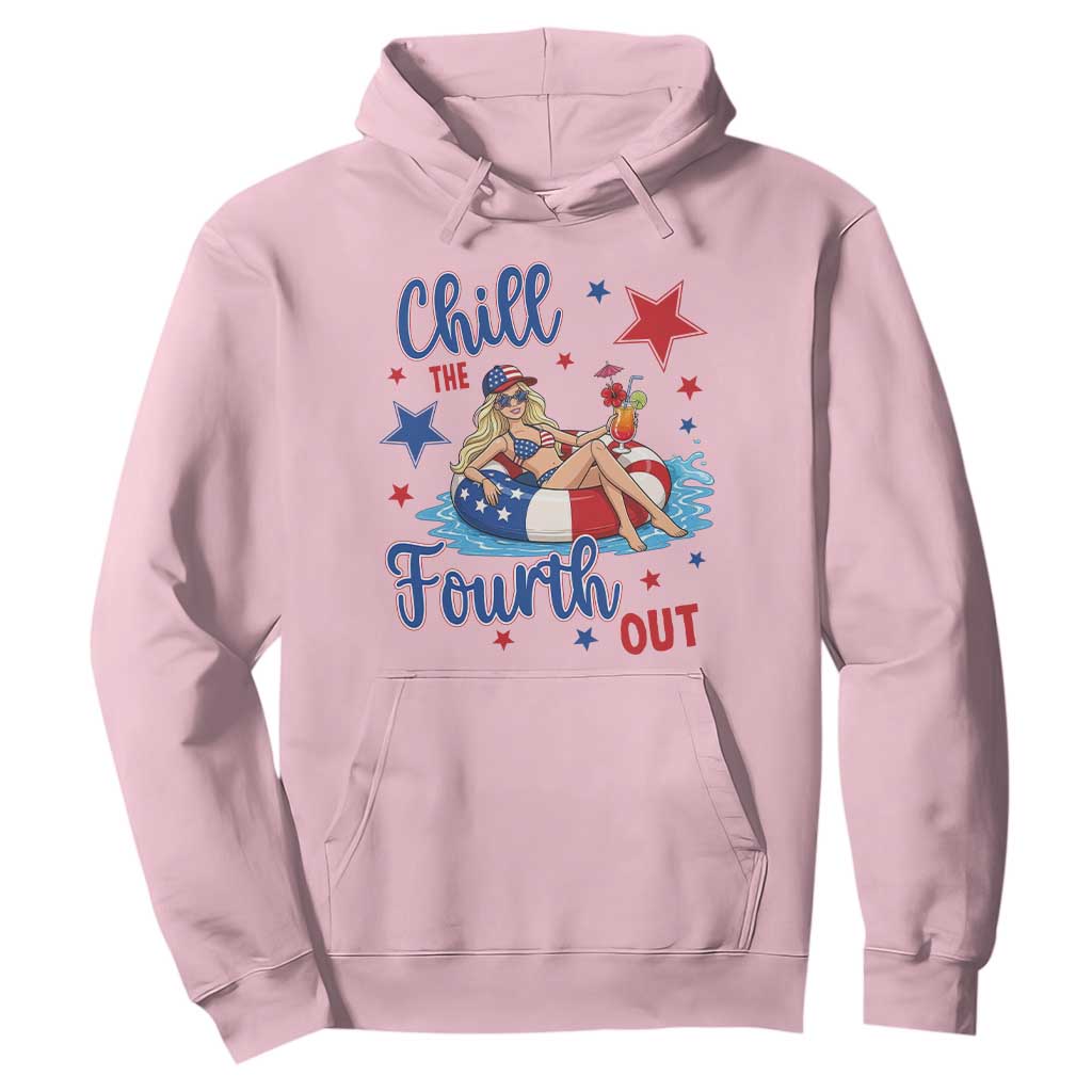 Funny Doll Face Meme 4th Of July Hoodie Chill The Fourth Out TS12 Light Pink Print Your Wear
