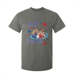 Funny Doll Face Meme 4th Of July T Shirt For Kid Chill The Fourth Out TS12 Military Green Print Your Wear