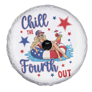 Funny Doll Face Meme 4th Of July Spare Tire Cover Chill The Fourth Out TS12 Print Your Wear