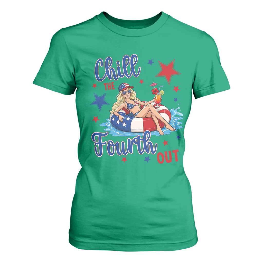 Funny Doll Face Meme 4th Of July T Shirt For Women Chill The Fourth Out TS12 Irish Green Print Your Wear