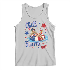 Funny Doll Face Meme 4th Of July Tank Top Chill The Fourth Out TS12 Ash Print Your Wear
