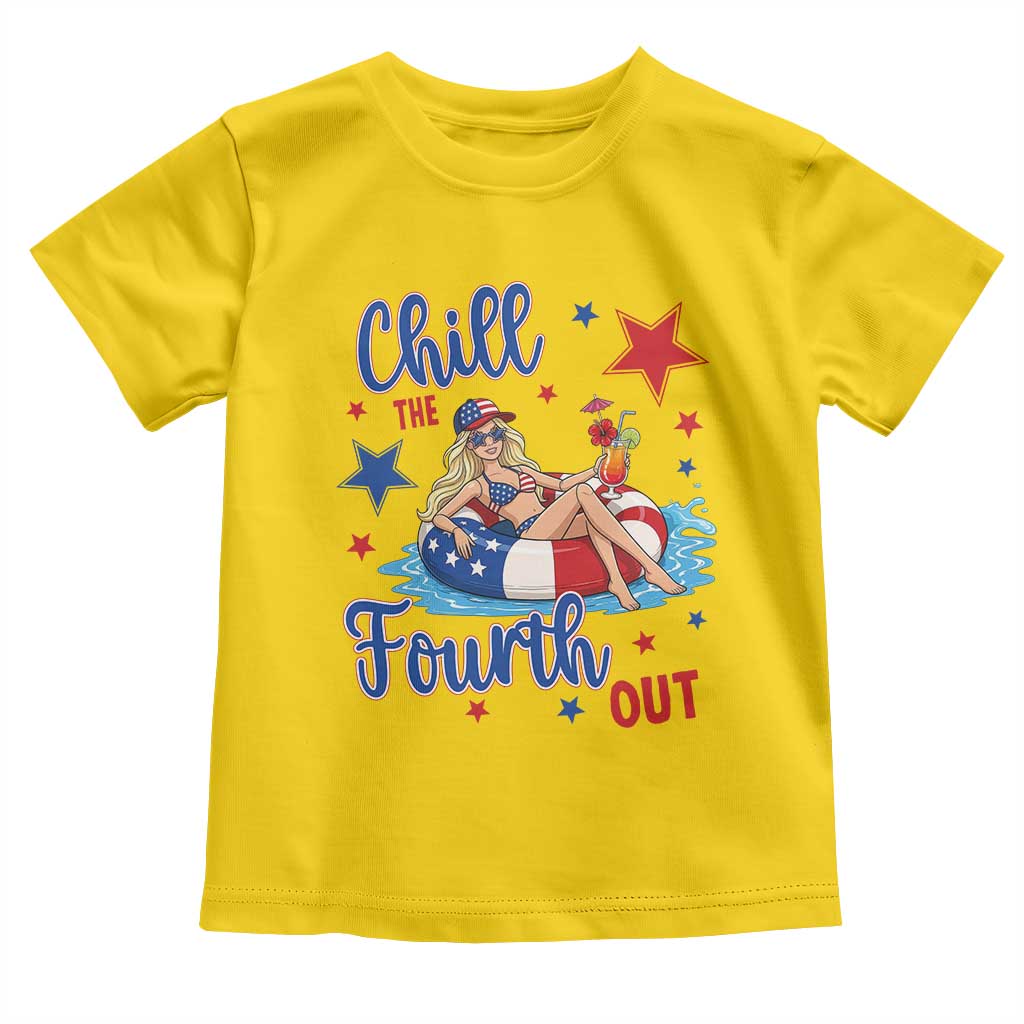 Funny Doll Face Meme 4th Of July Toddler T Shirt Chill The Fourth Out TS12 Daisy Print Your Wear