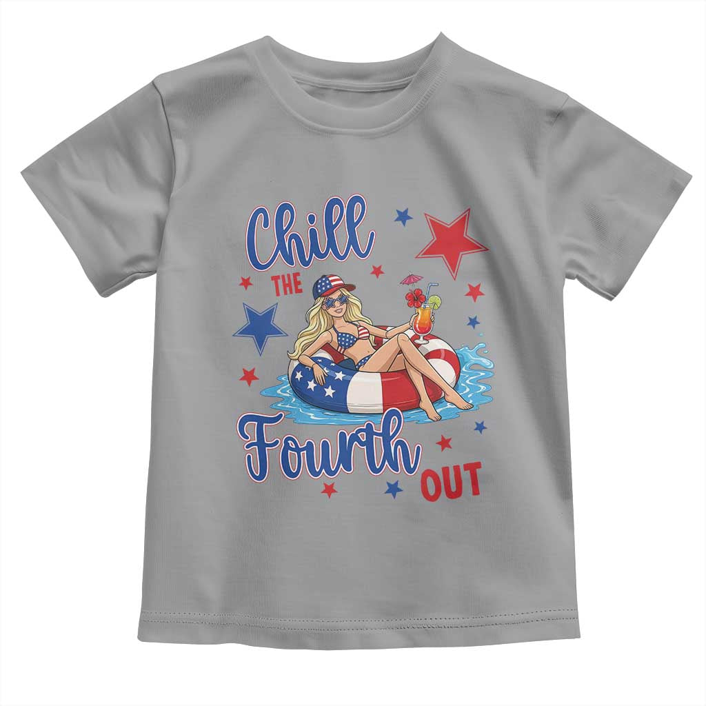Funny Doll Face Meme 4th Of July Toddler T Shirt Chill The Fourth Out TS12 Sport Gray Print Your Wear