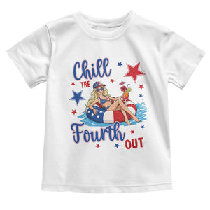 Funny Doll Face Meme 4th Of July Toddler T Shirt Chill The Fourth Out TS12 White Print Your Wear