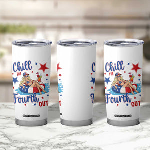 Funny Doll Face Meme 4th Of July Tumbler Cup Chill The Fourth Out TS12 Print Your Wear