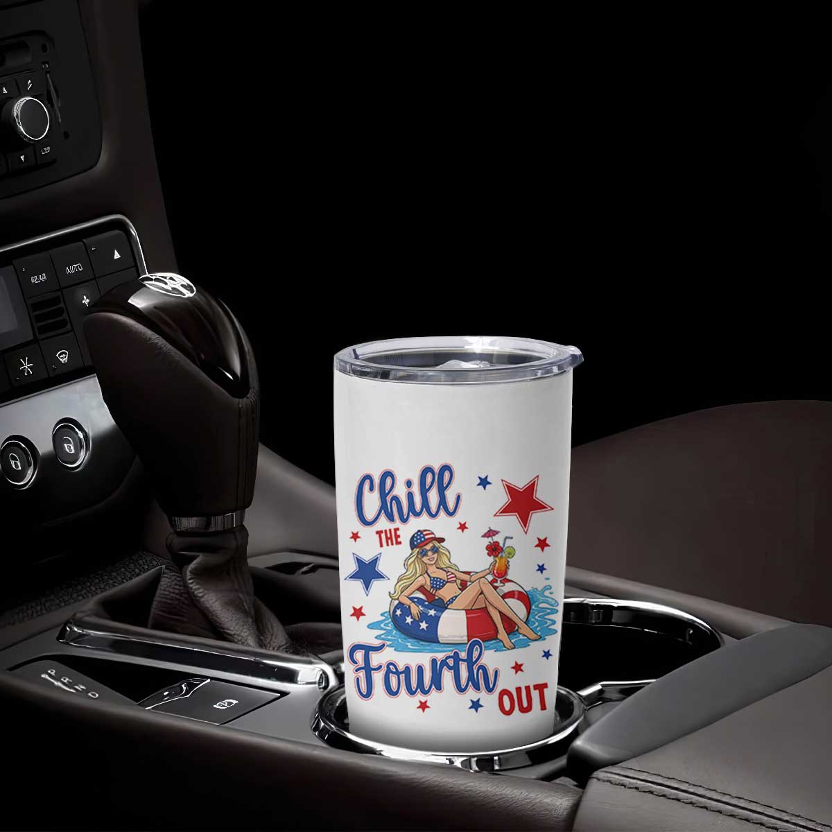Funny Doll Face Meme 4th Of July Tumbler Cup Chill The Fourth Out TS12 Print Your Wear