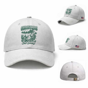 Vintage Summer Christmas Bigfoot Couple Baseball Cap Tropical Xmas Graphic TS12 Baseball Cap Universal Fit White Print Your Wear
