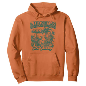 Vintage Summer Christmas Bigfoot Couple Hoodie Tropical Xmas Graphic TS12 Orange Print Your Wear