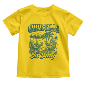 Vintage Summer Christmas Bigfoot Couple Toddler T Shirt Tropical Xmas Graphic TS12 Daisy Print Your Wear