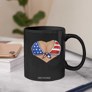 American Flag Bikini Coffee Mug Patriotic Summer Vacation Gift TS12 Print Your Wear