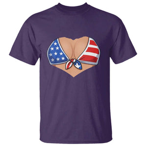 American Flag Bikini T Shirt Patriotic Summer Vacation Gift TS12 Purple Print Your Wear