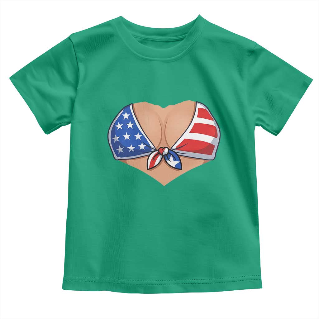 American Flag Bikini Toddler T Shirt Patriotic Summer Vacation Gift TS12 Irish Green Print Your Wear