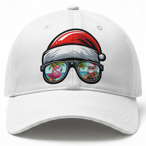Funny Santa Sunglasses Baseball Cap Beach Christmas Vacation Graphic