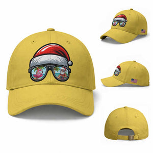 Funny Santa Sunglasses Baseball Cap Beach Christmas Vacation Graphic