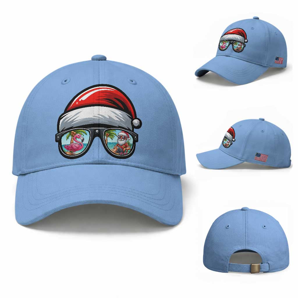 Funny Santa Sunglasses Baseball Cap Beach Christmas Vacation Graphic