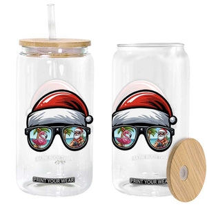 Funny Santa Sunglasses Glass Can Beach Christmas Vacation Graphic TS12 Print Your Wear