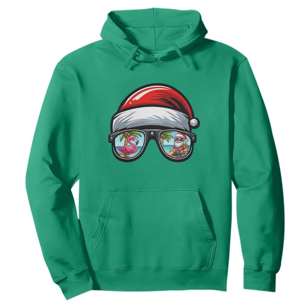 Funny Santa Sunglasses Hoodie Beach Christmas Vacation Graphic TS12 Irish Green Print Your Wear
