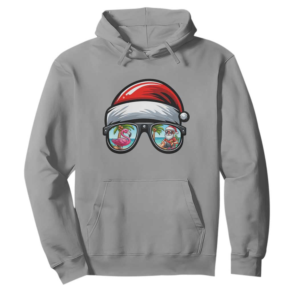 Funny Santa Sunglasses Hoodie Beach Christmas Vacation Graphic TS12 Sport Gray Print Your Wear