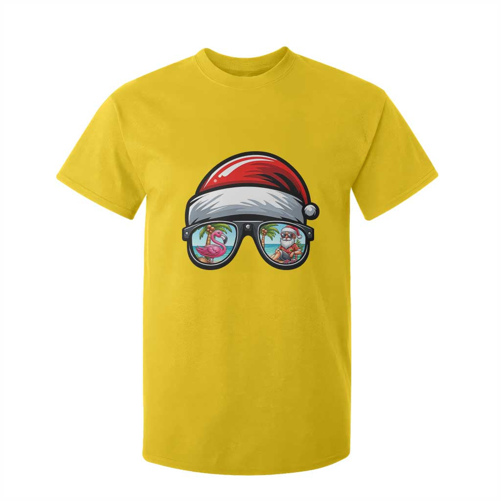 Funny Santa Sunglasses T Shirt For Kid Beach Christmas Vacation Graphic TS12 Daisy Print Your Wear