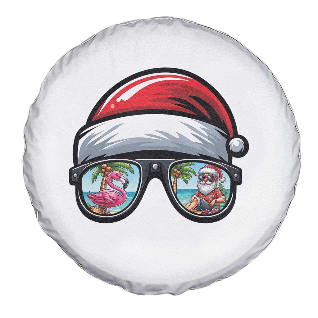 Funny Santa Sunglasses Spare Tire Cover Beach Christmas Vacation Graphic TS12 Print Your Wear
