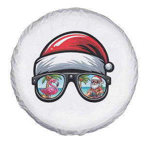 Funny Santa Sunglasses Spare Tire Cover Beach Christmas Vacation Graphic TS12 Print Your Wear