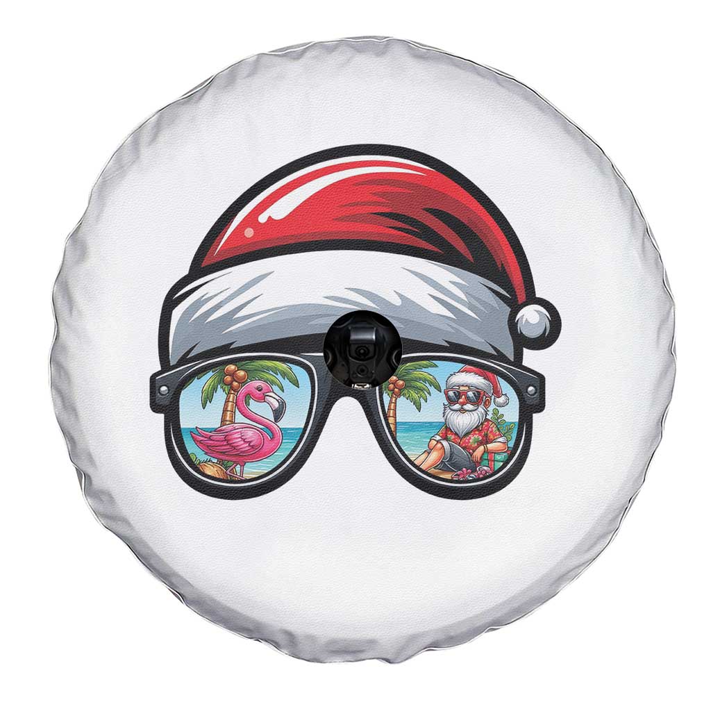 Funny Santa Sunglasses Spare Tire Cover Beach Christmas Vacation Graphic TS12 Print Your Wear