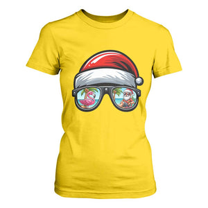 Funny Santa Sunglasses T Shirt For Women Beach Christmas Vacation Graphic TS12 Daisy Print Your Wear