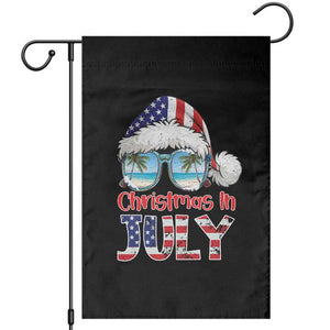 Christmas In July Garden Flag Patriotic USA Sunglasses Graphic TS12 Black Print Your Wear