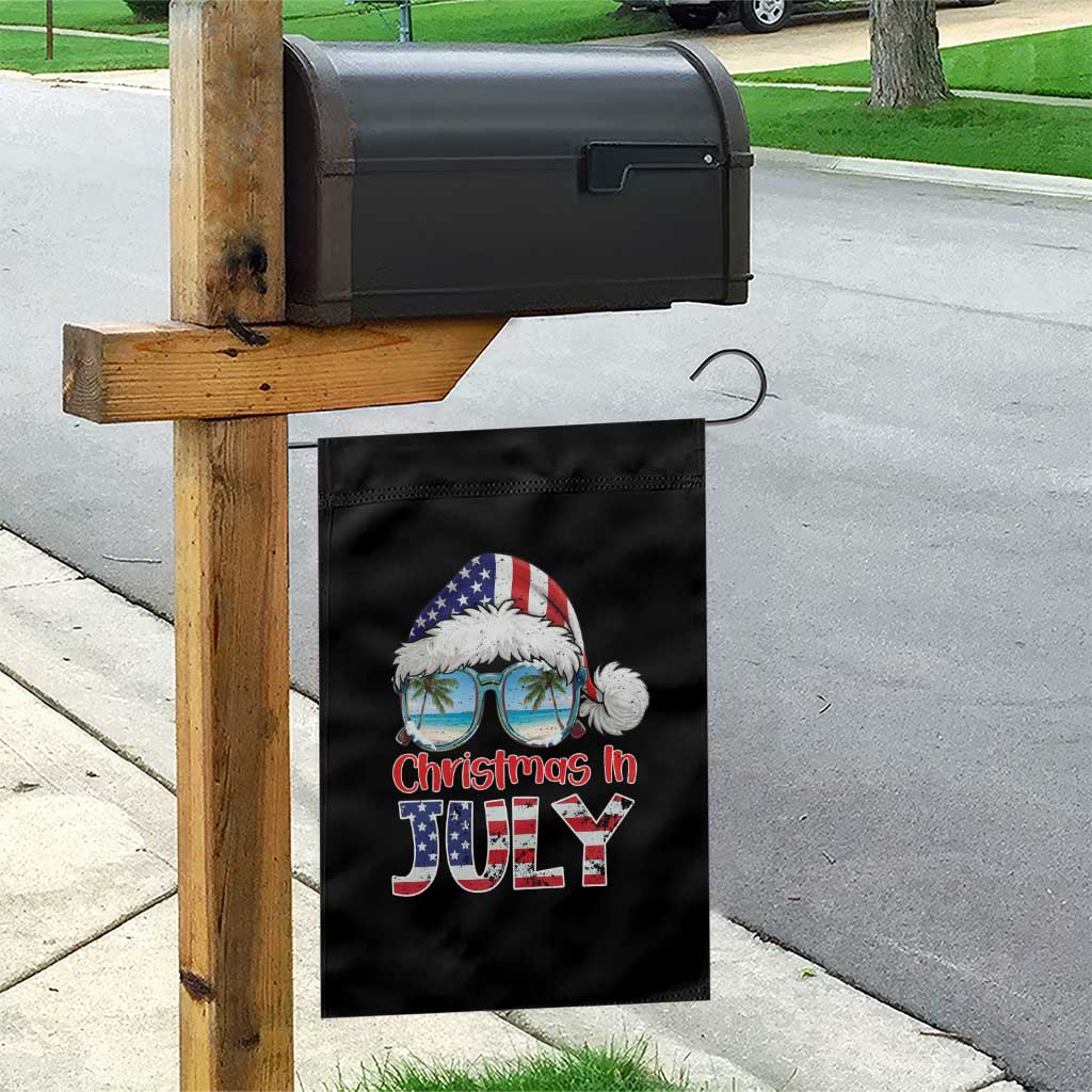 Christmas In July Garden Flag Patriotic USA Sunglasses Graphic TS12 Print Your Wear