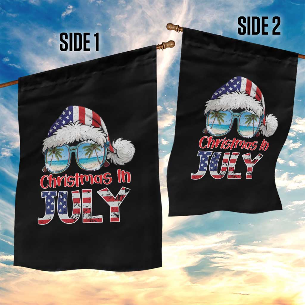 Christmas In July Garden Flag Patriotic USA Sunglasses Graphic TS12 Print Your Wear