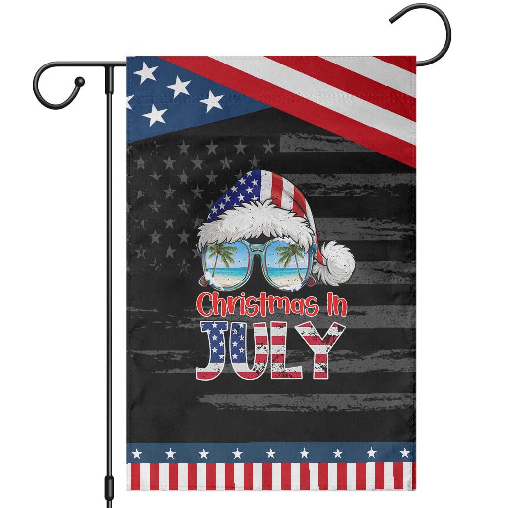 Christmas In July Patriotic Garden Flag USA Sunglasses Graphic