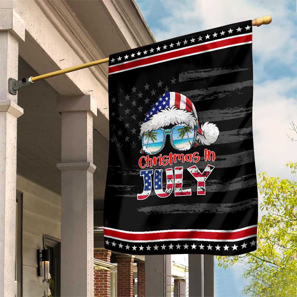 Christmas In July Patriotic Garden Flag USA Sunglasses Graphic