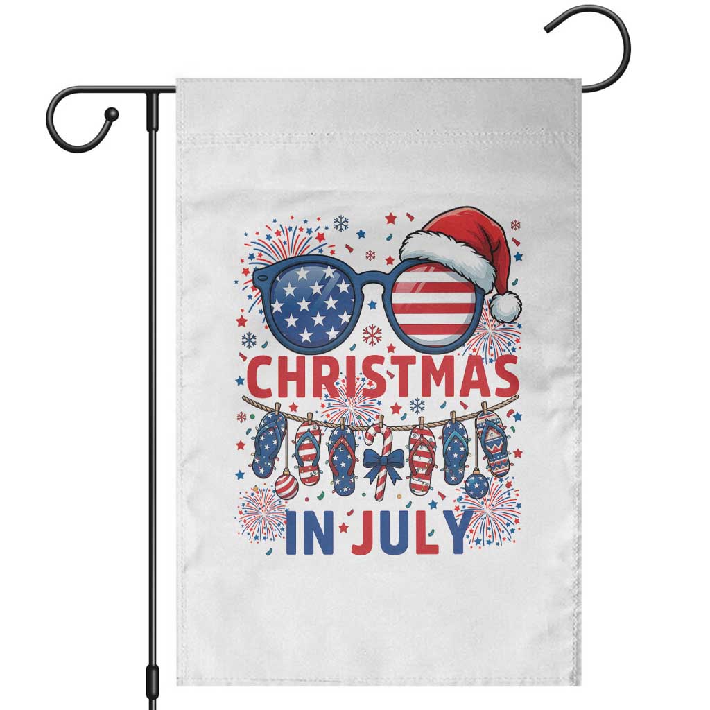 Patriotic USA Sunglasses Christmas In July Graphic Garden Flag TS12 White Print Your Wear