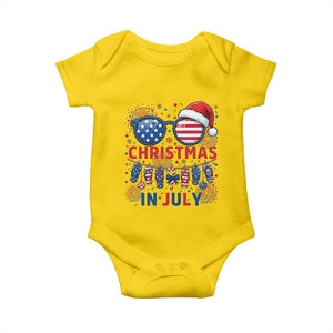 Patriotic USA Sunglasses Christmas In July Graphic Baby Onesie TS12 Daisy Print Your Wear