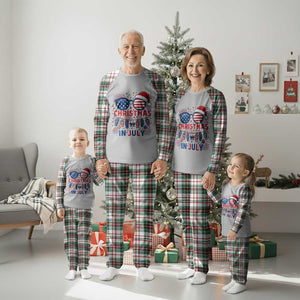 Patriotic USA Sunglasses Christmas In July Graphic Plaid Pajama Set TS12 Christmas Plaid Print Your Wear