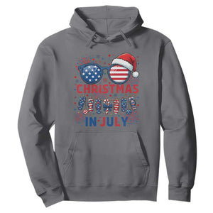 Patriotic USA Sunglasses Christmas In July Graphic Hoodie TS12 Charcoal Print Your Wear