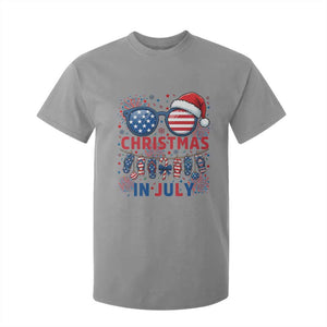 Patriotic USA Sunglasses Christmas In July Graphic T Shirt For Kid TS12 Sport Gray Print Your Wear