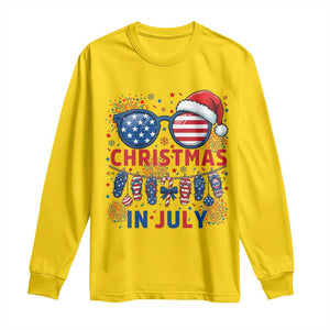 Patriotic USA Sunglasses Christmas In July Graphic Long Sleeve Shirt TS12 Daisy Print Your Wear