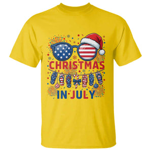 Patriotic USA Sunglasses Christmas In July Graphic T Shirt TS12 Daisy Print Your Wear