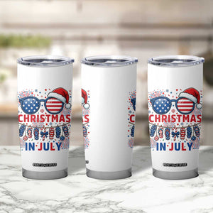Patriotic USA Sunglasses Christmas In July Graphic Tumbler Cup TS12 Print Your Wear