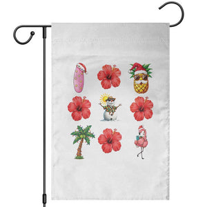 Christmas In July Garden Flag Tropical Summer Beach Party Graphic TS12 White Print Your Wear