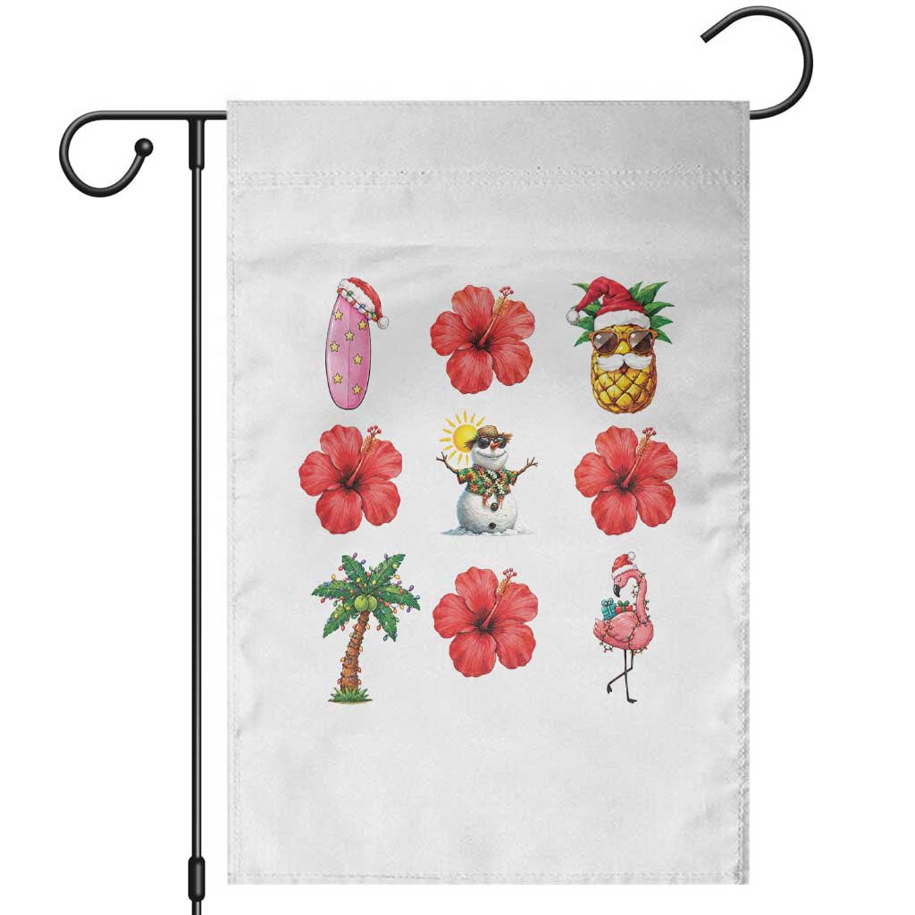 Christmas In July Garden Flag Tropical Summer Beach Party Graphic TS12 White Print Your Wear