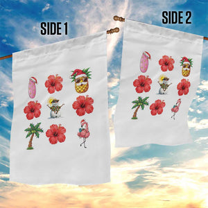 Christmas In July Garden Flag Tropical Summer Beach Party Graphic TS12 Print Your Wear