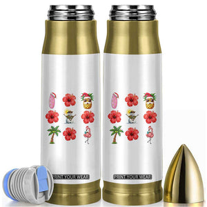 Christmas In July Bullet Tumbler Tropical Summer Beach Party Graphic TS12 White Print Your Wear