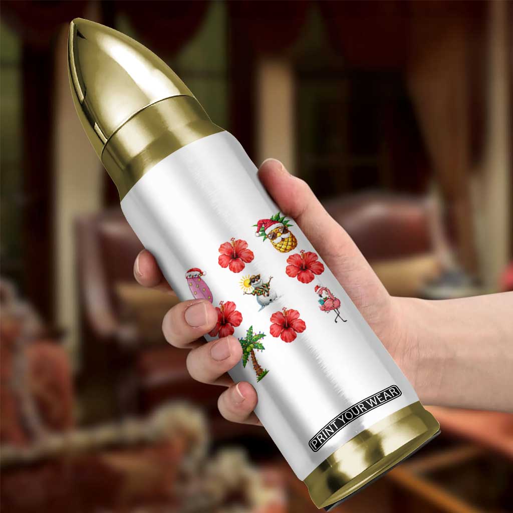 Christmas In July Bullet Tumbler Tropical Summer Beach Party Graphic TS12 Print Your Wear