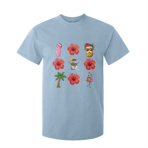 Christmas In July T Shirt For Kid Tropical Summer Beach Party Graphic TS12 Light Blue Print Your Wear