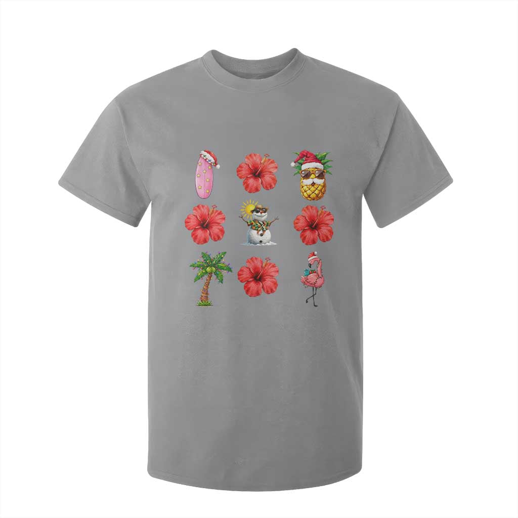 Christmas In July T Shirt For Kid Tropical Summer Beach Party Graphic TS12 Sport Gray Print Your Wear